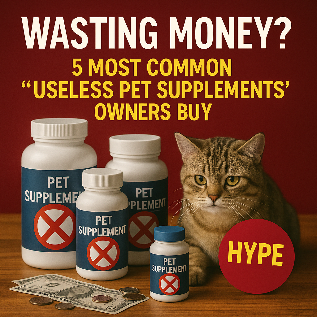 Wasting Money? 5 Most Common “Useless Pet Supplements” Owners Buy