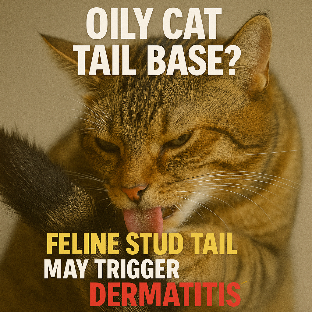 Oily Cat Tail Base? Feline Stud Tail May Trigger Dermatitis
