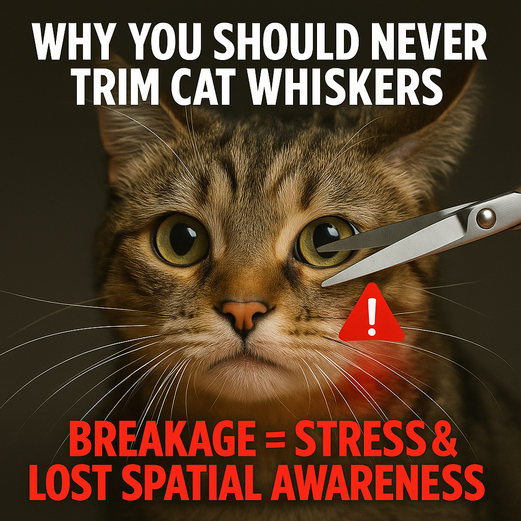 Why You Should Never Trim Cat Whiskers—Breakage = Stress &amp; Lost Spatial Awareness