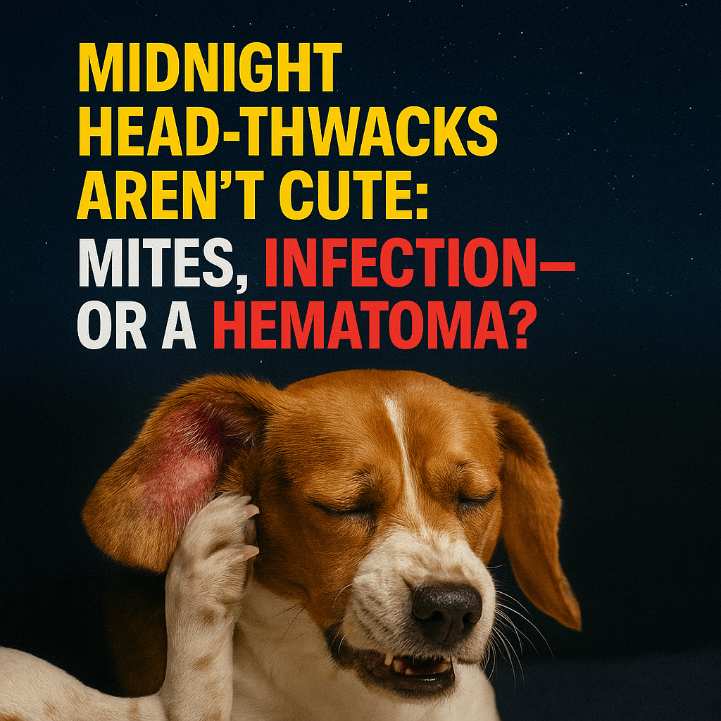 Midnight Head-Thwacks Aren’t Cute: Mites, Infection—or a Hematoma?