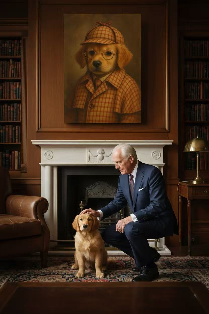 Custom Pet Portraits : From Photo to “Famous Painters” Art