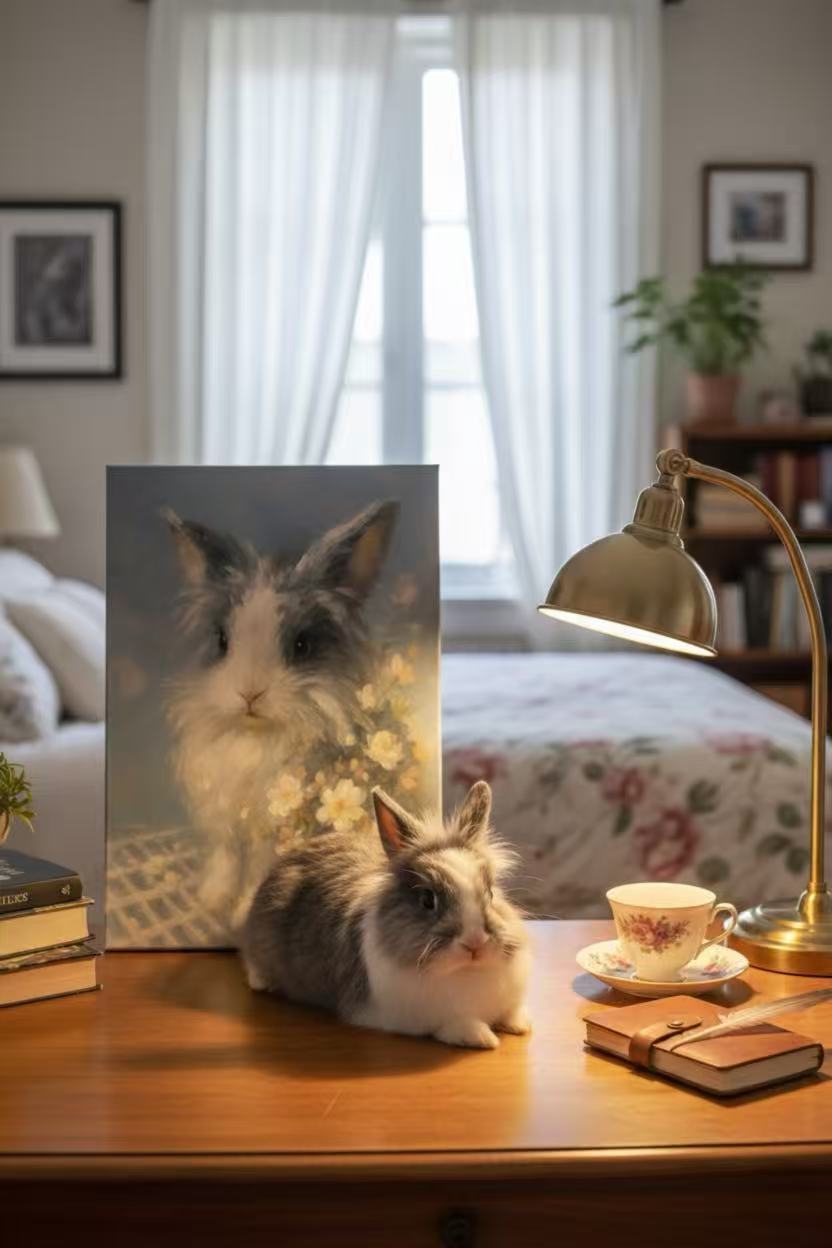 Custom Pet Portraits : From Photo to “Cuties” Art